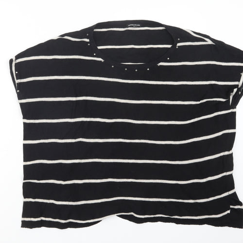Warehouse Womens Black   Pullover Jumper Size 12