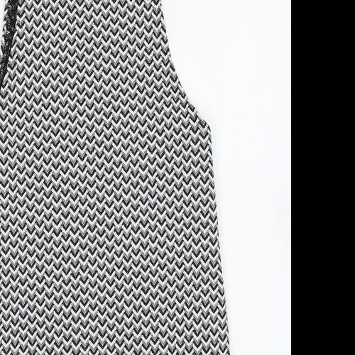 Atmosphere Womens Black Chevron  A-Line  Size 8