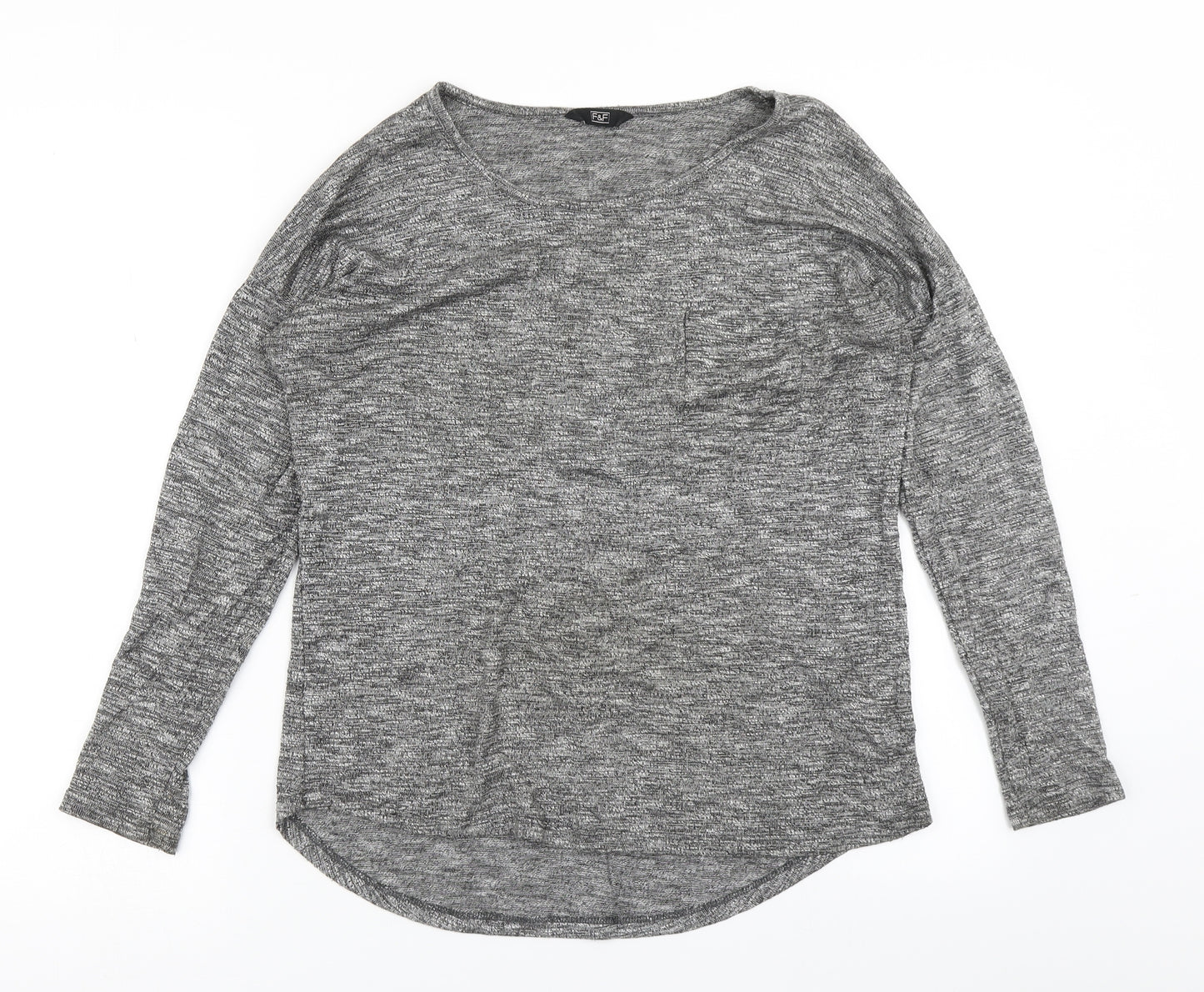 F&F Womens Grey   Basic T-Shirt Size 8