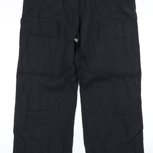 M&S Woman Womens Black   Cargo Trousers Size 14 L26 in