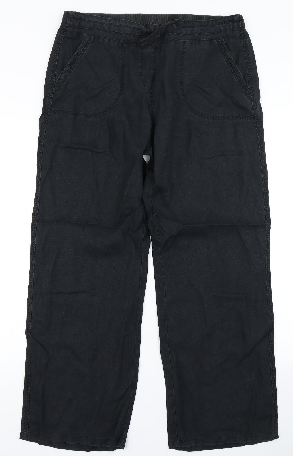 M&S Woman Womens Black   Cargo Trousers Size 14 L26 in