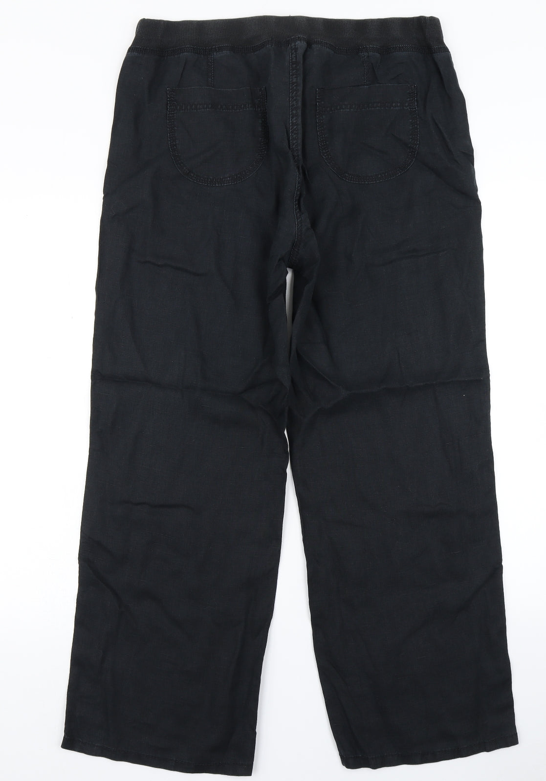M&S Woman Womens Black   Cargo Trousers Size 14 L26 in