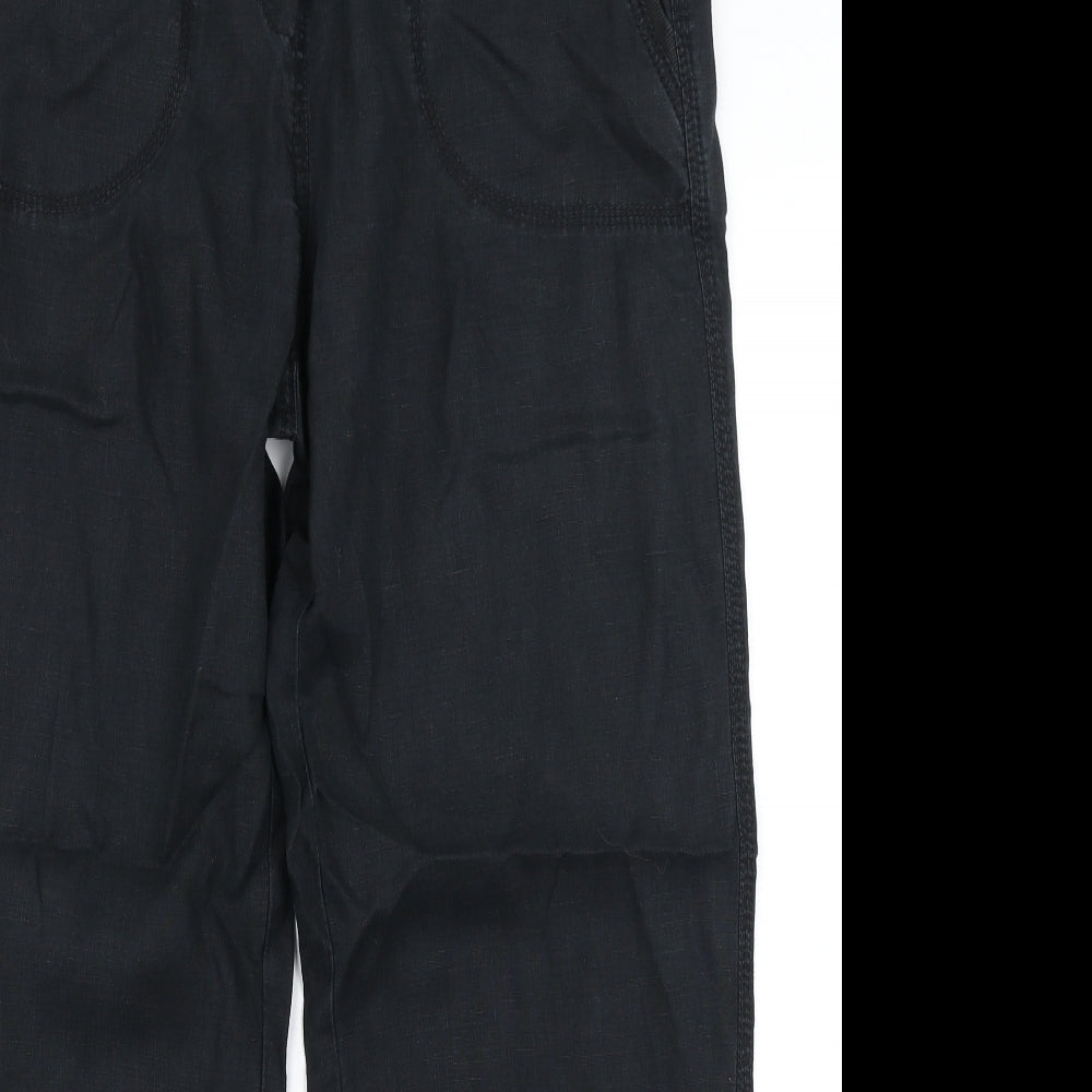 M&S Woman Womens Black   Cargo Trousers Size 14 L26 in