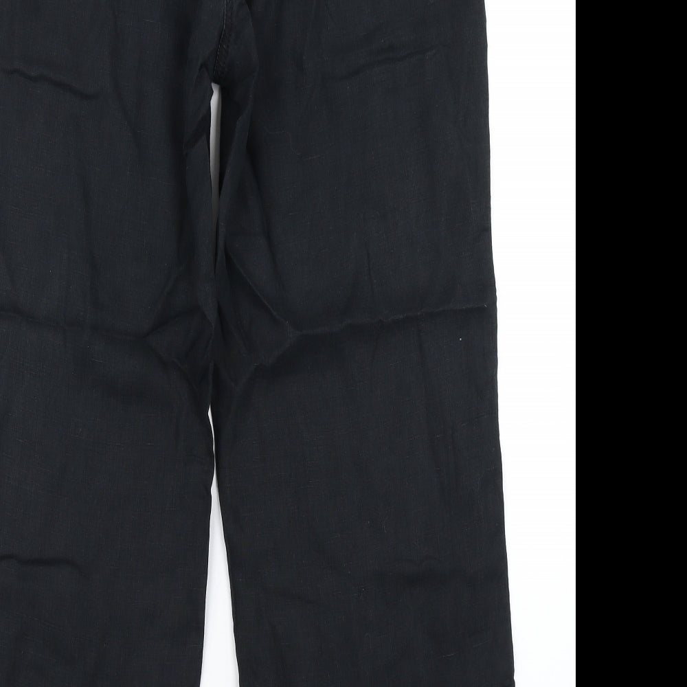M&S Woman Womens Black   Cargo Trousers Size 14 L26 in