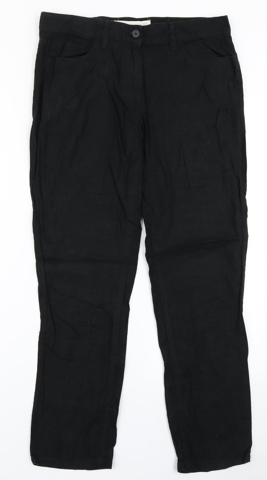 NEXT Womens Black   Cargo Trousers Size 10 L28 in