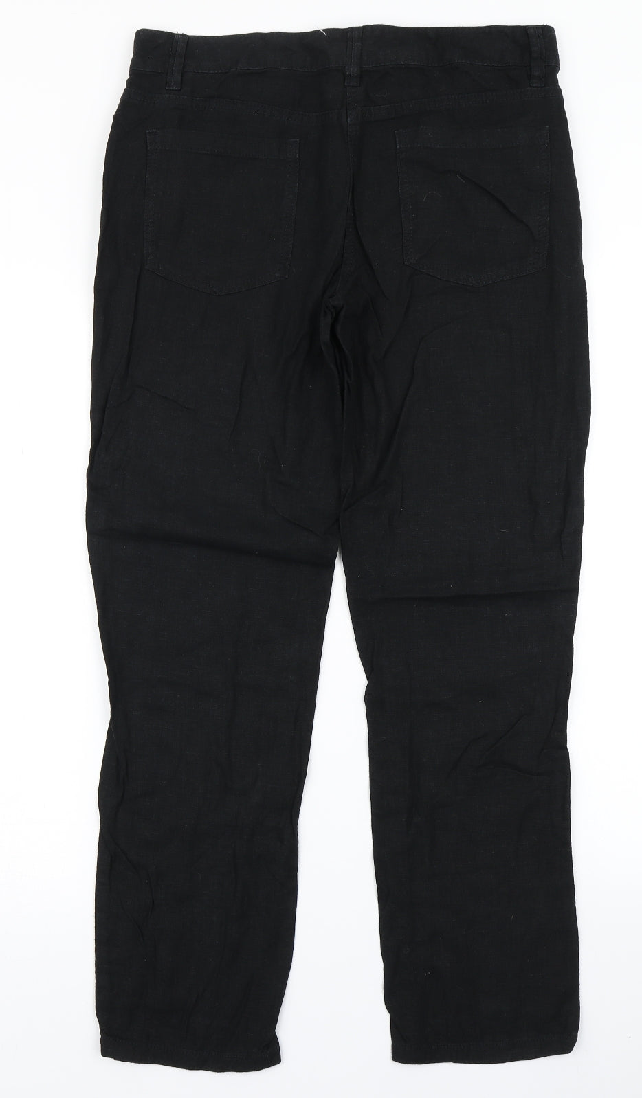 NEXT Womens Black   Cargo Trousers Size 10 L28 in