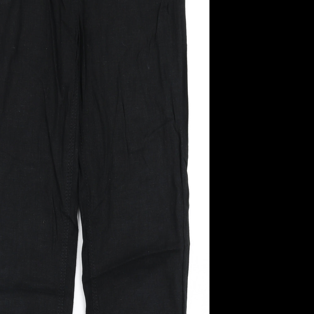 NEXT Womens Black   Cargo Trousers Size 10 L28 in
