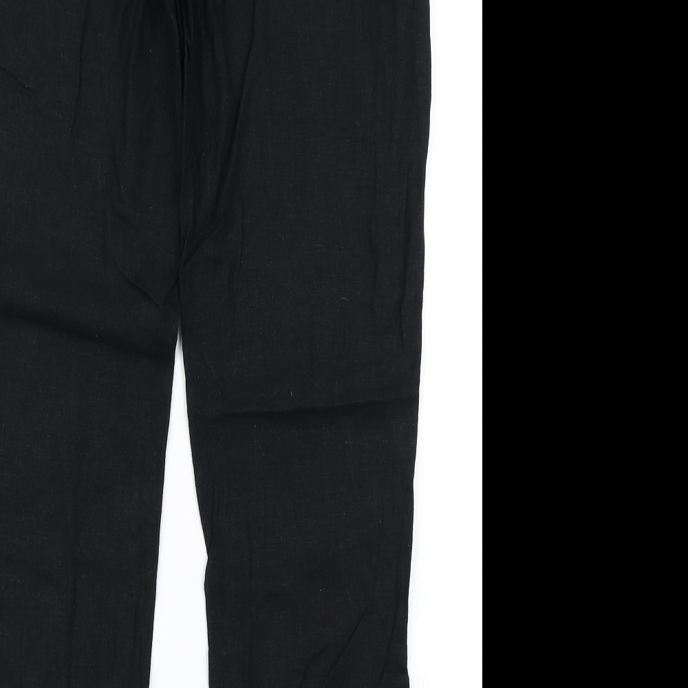 NEXT Womens Black   Cargo Trousers Size 10 L28 in