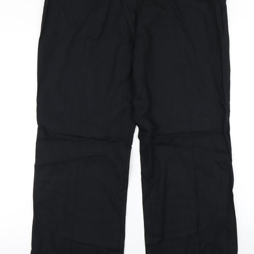 M&S Woman Womens Black   Trousers  Size 16 L29 in