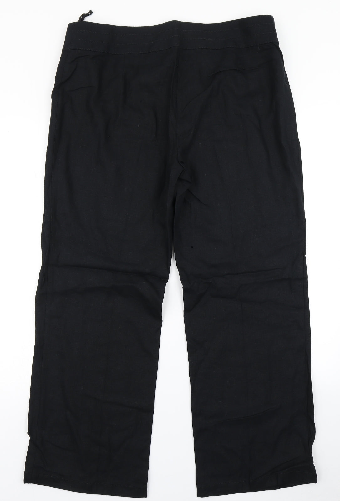 M&S Woman Womens Black   Trousers  Size 16 L29 in