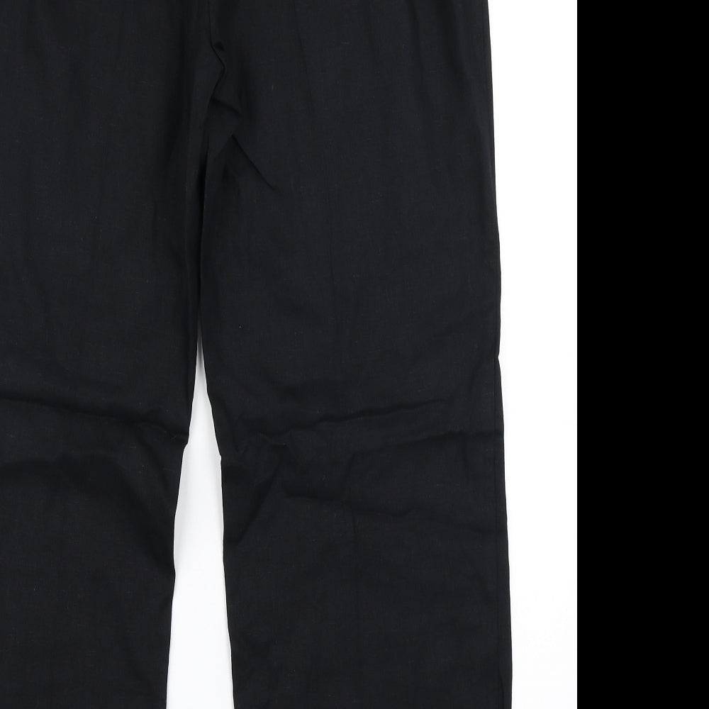 M&S Woman Womens Black   Trousers  Size 16 L29 in