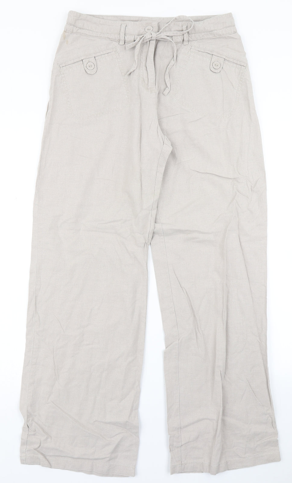 NEXT Womens Brown   Cargo Trousers Size 10 L29 in