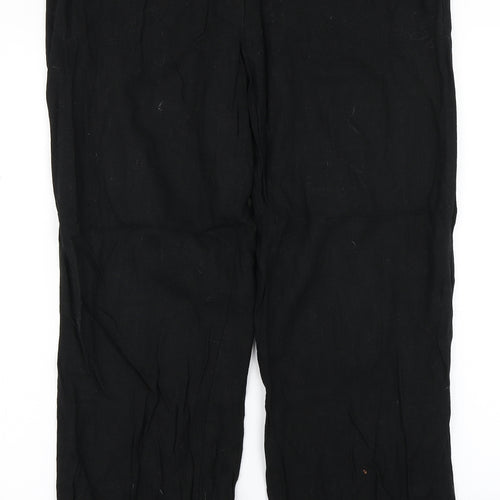 BHS Womens Black   Trousers  Size 14 L26 in