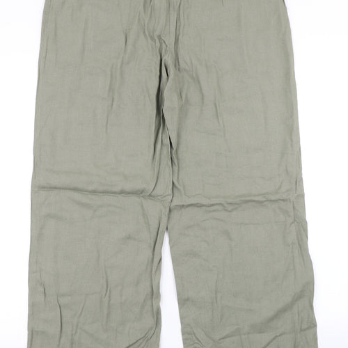 NEXT Womens Green   Trousers  Size 14 L26 in