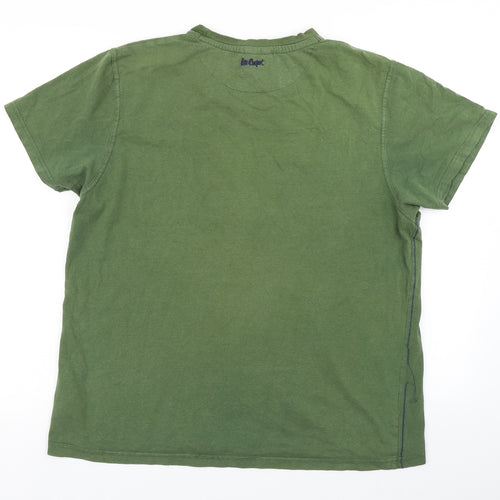 Lee Cooper Mens Green    T-Shirt Size L