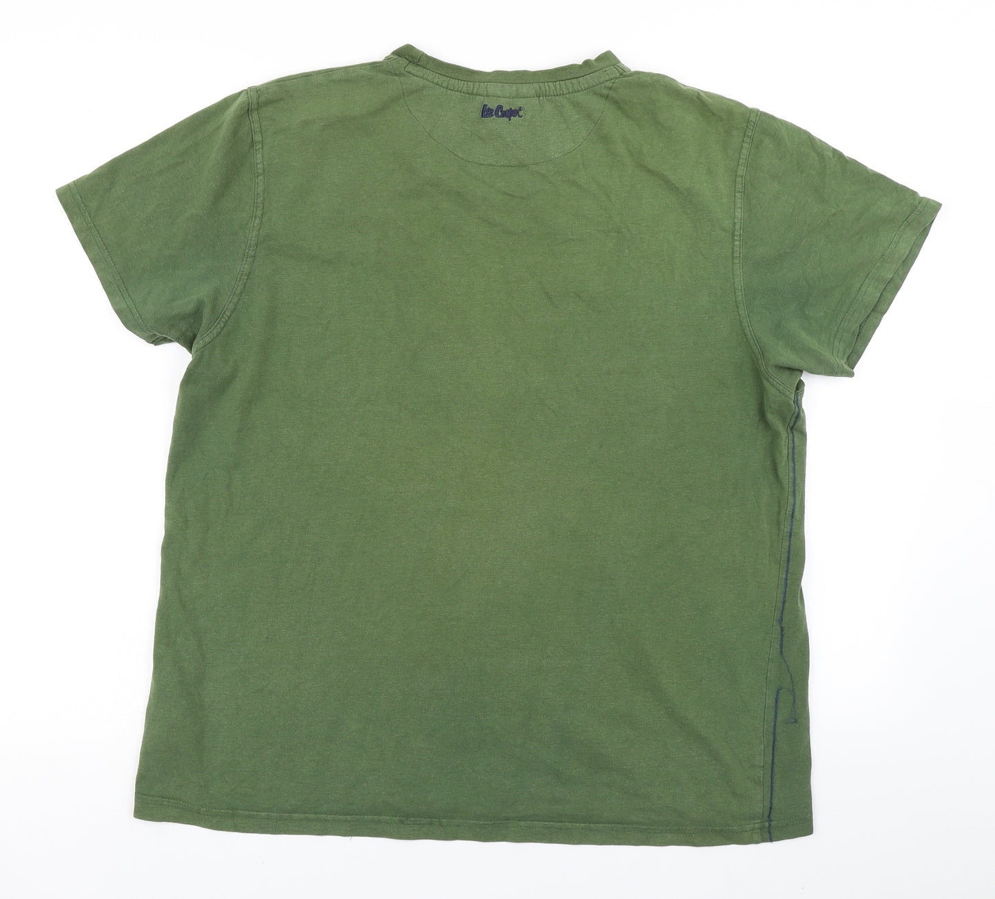 Lee Cooper Mens Green    T-Shirt Size L