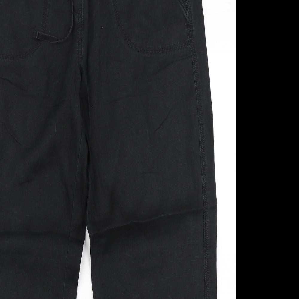 M&S Woman Womens Black   Cargo Trousers Size 14 L27 in