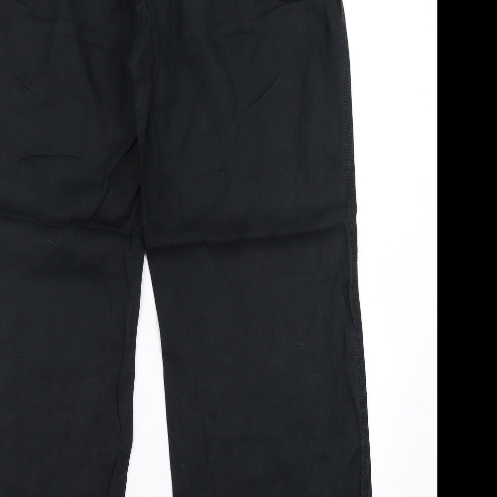 M&S Woman Womens Black   Cargo Trousers Size 14 L27 in