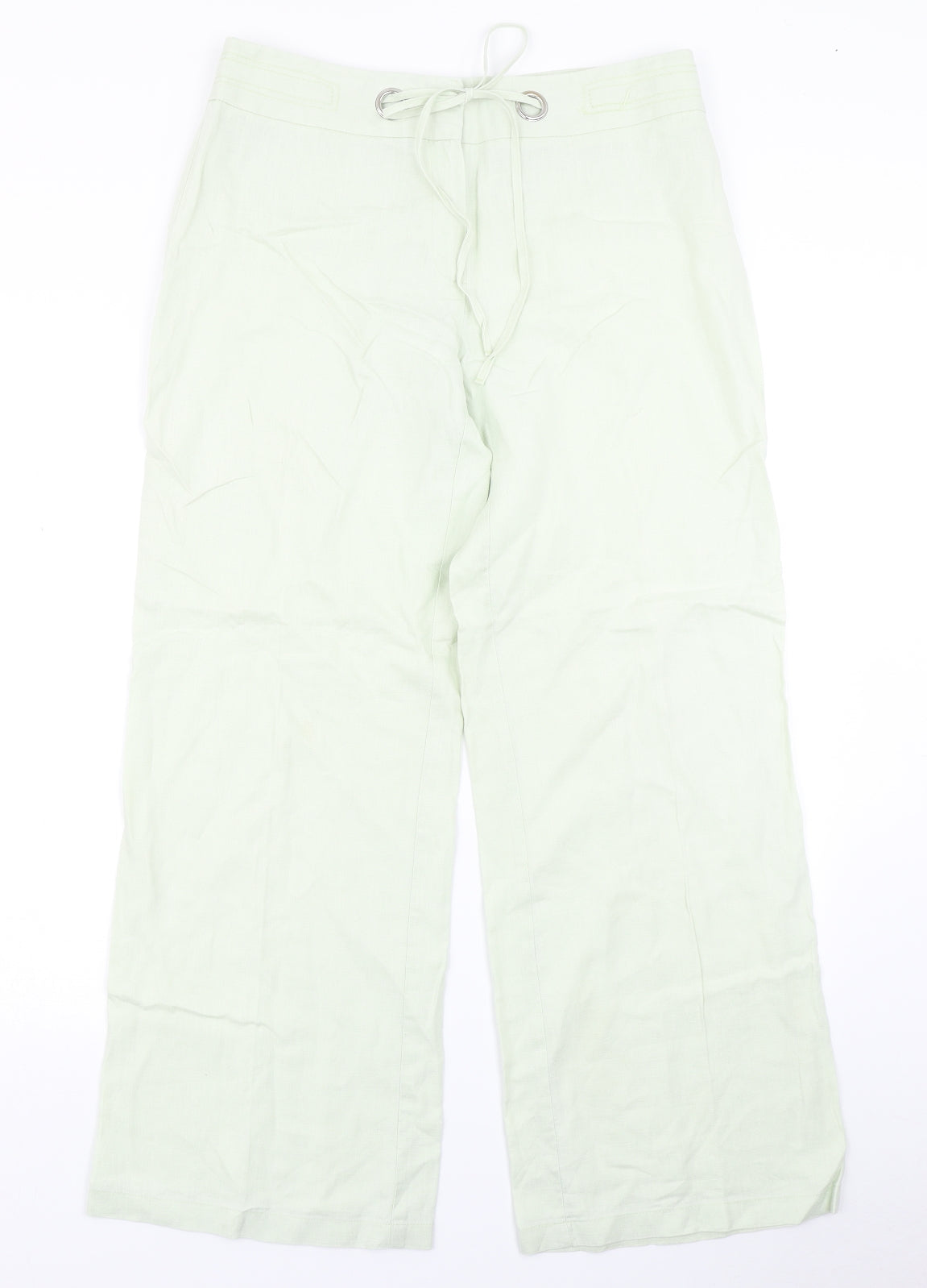 Marks & Spencer Womens Green   Trousers  Size 12 L28 in