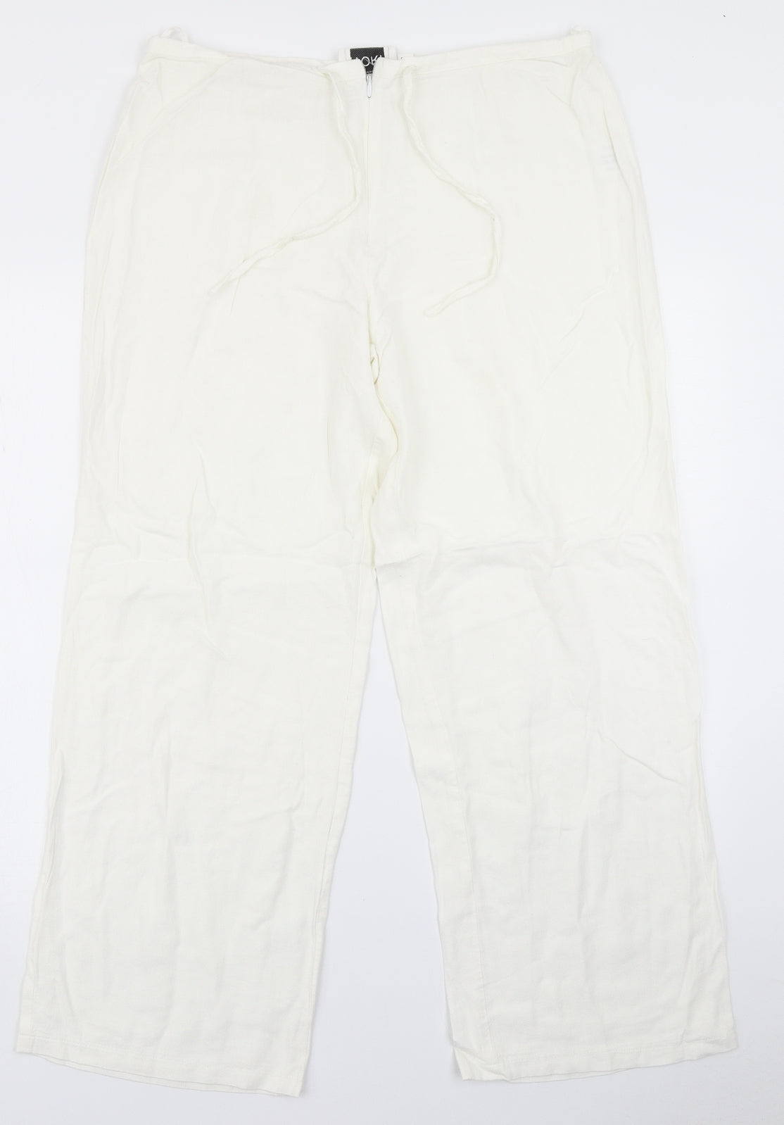 Ivory Womens White   Trousers  Size 16 L24 in
