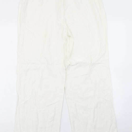 Ivory Womens White   Trousers  Size 16 L24 in