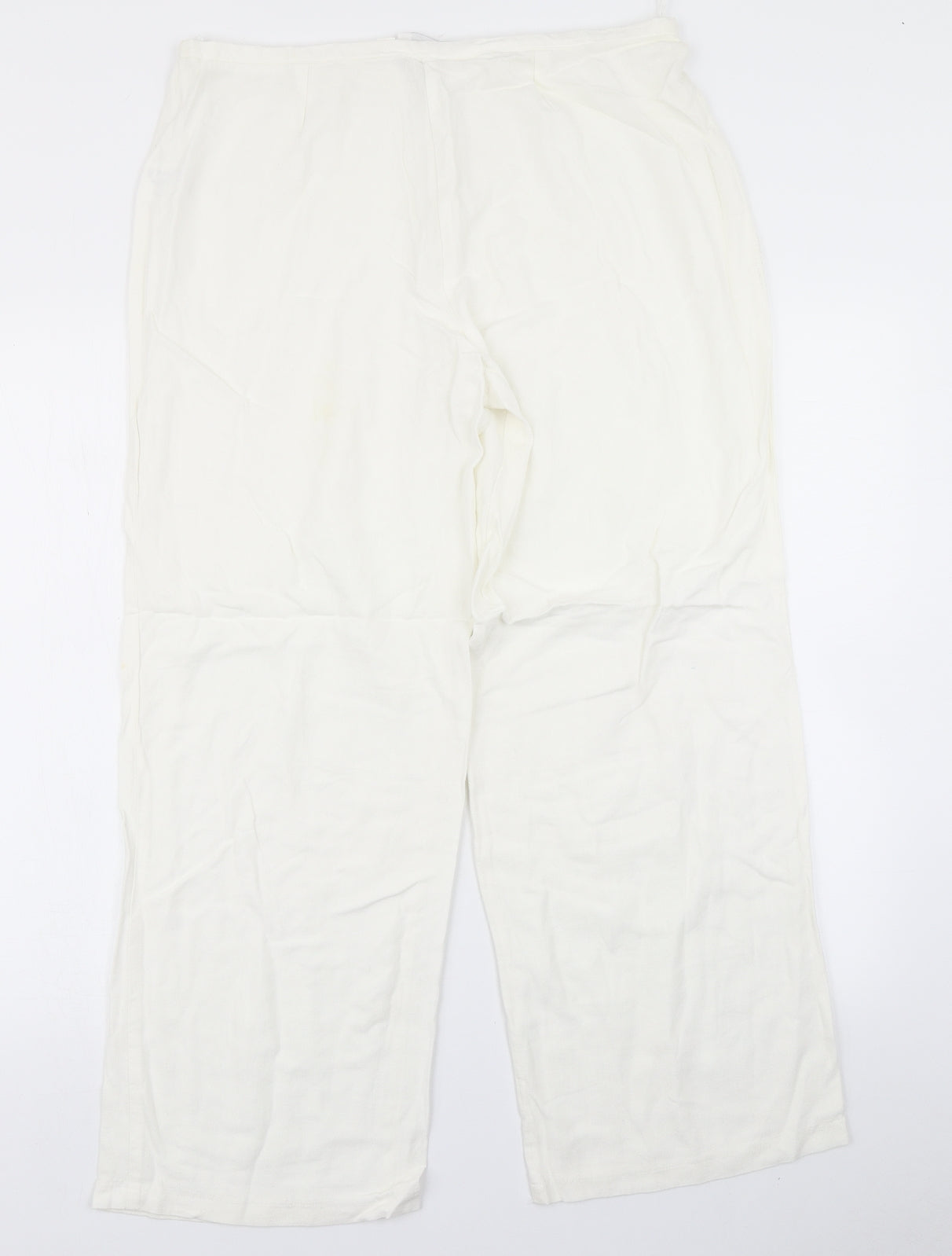 Ivory Womens White   Trousers  Size 16 L24 in
