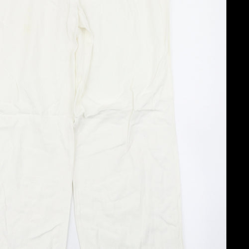 Ivory Womens White   Trousers  Size 16 L24 in