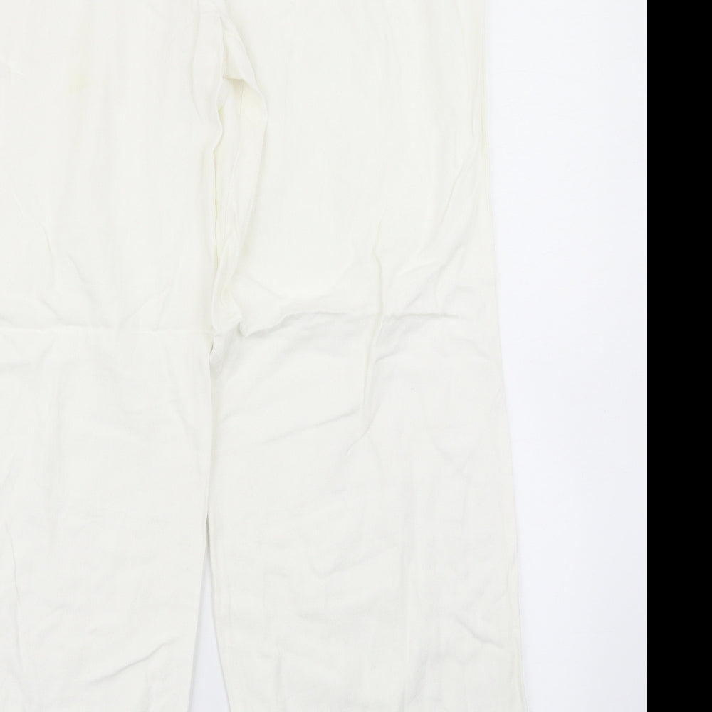 Ivory Womens White   Trousers  Size 16 L24 in
