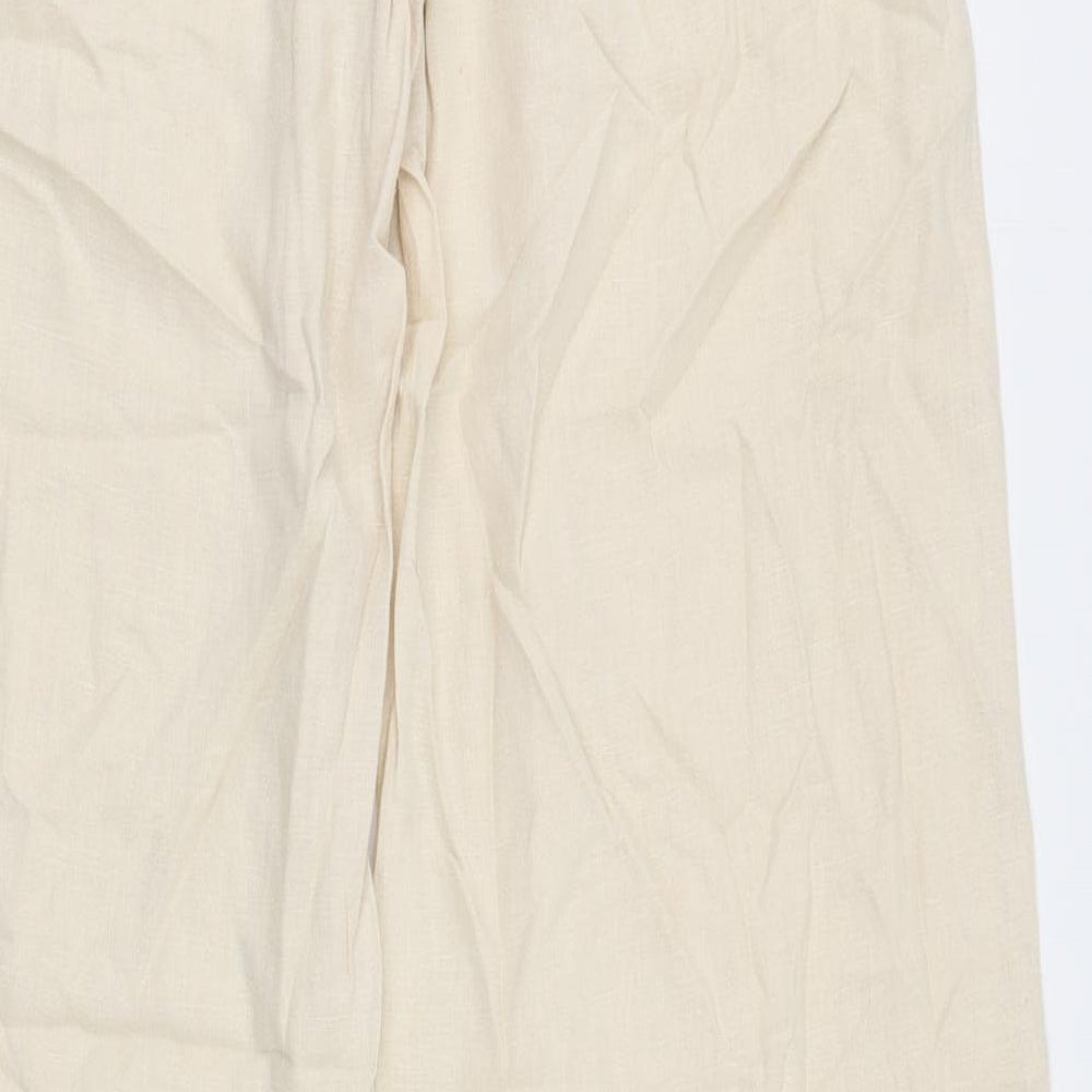 NEXT Womens Beige   Chino Trousers Size 10 L32 in