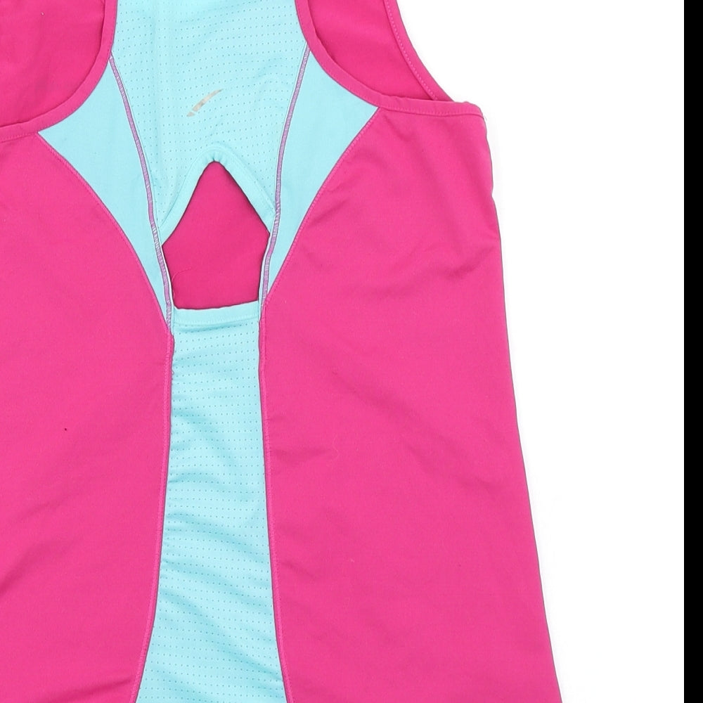 LA Gear Womens Pink Colourblock  Basic Tank Size 8