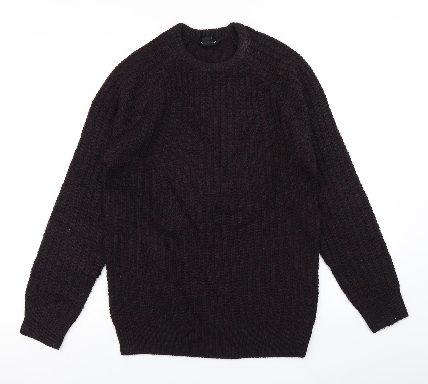 Cedar Wood State Mens Purple  Knit Pullover Jumper Size S