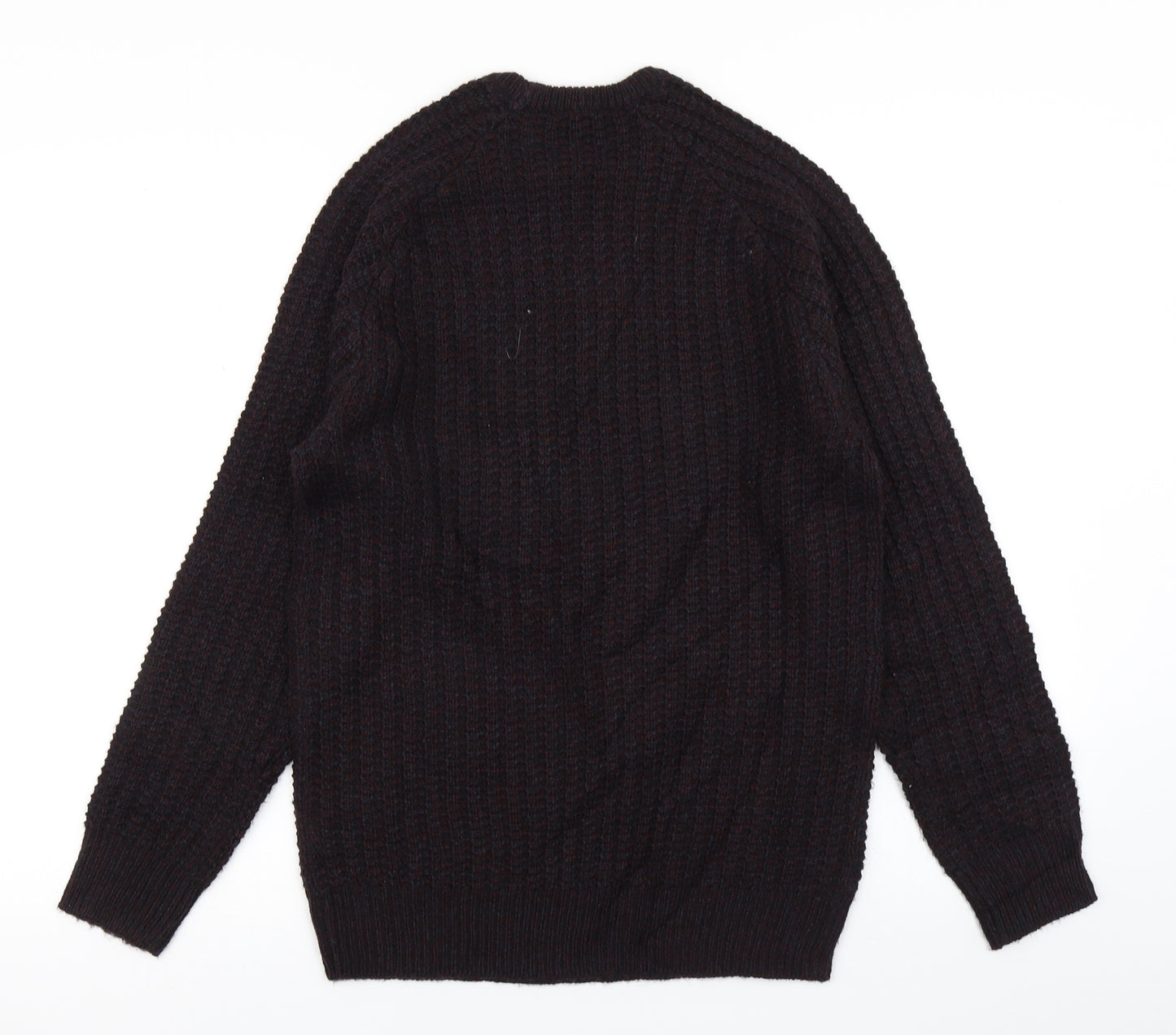Cedar Wood State Mens Purple  Knit Pullover Jumper Size S
