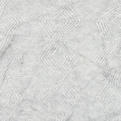 M&S Womens Grey  Knit Pullover Jumper Size XL