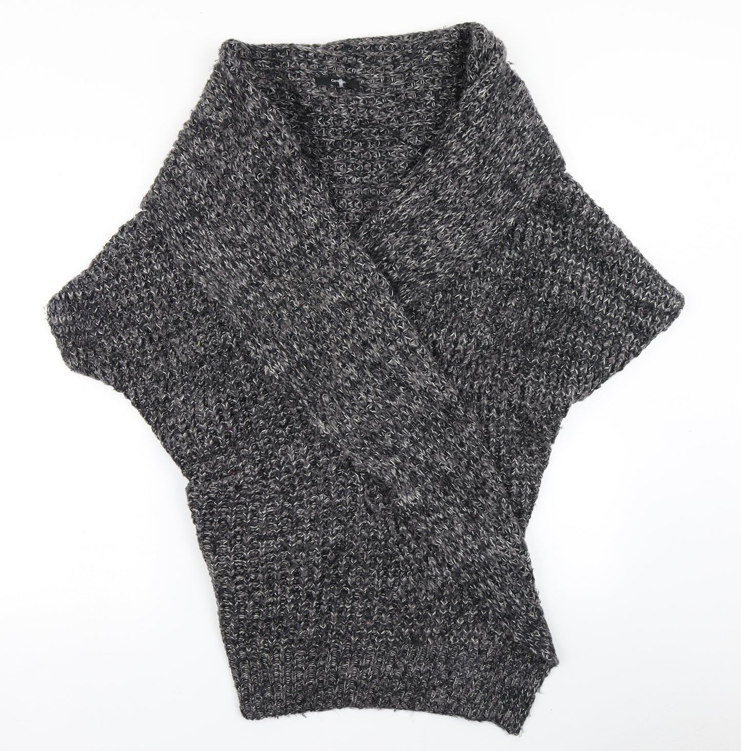 George Womens Grey  Knit Cardigan Jumper Size M