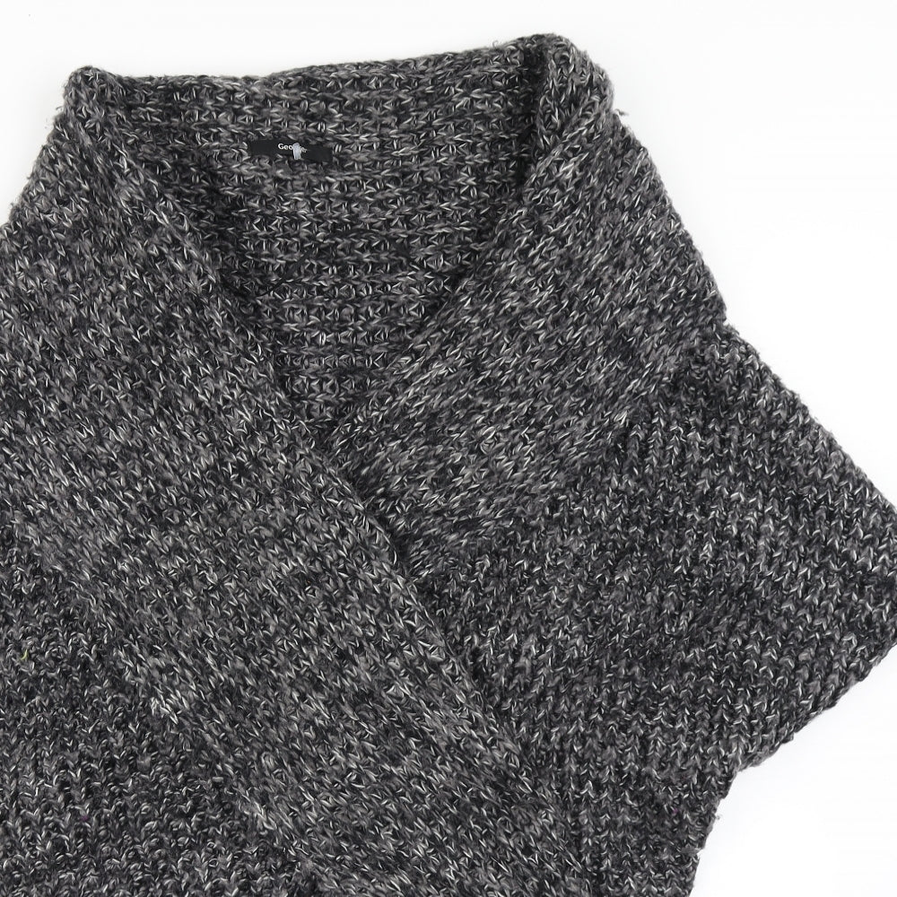 George Womens Grey  Knit Cardigan Jumper Size M