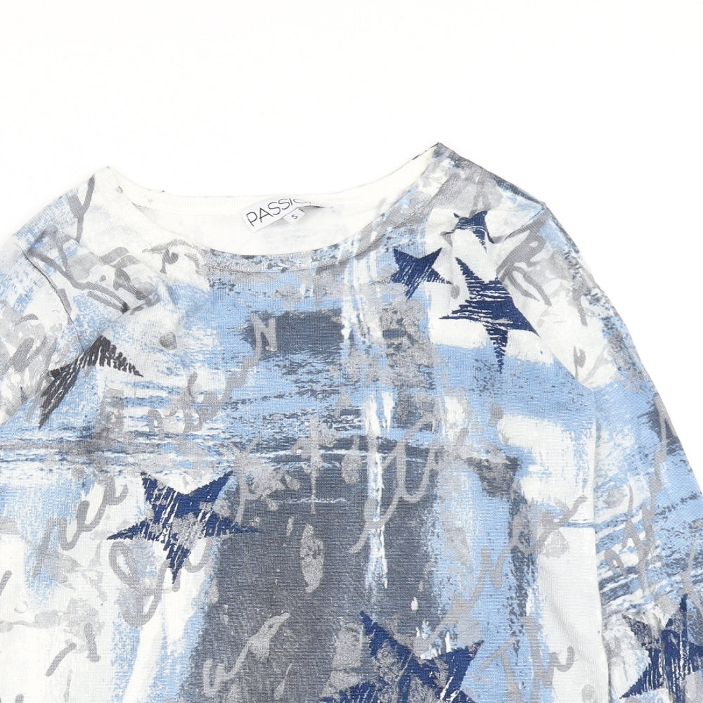 Passion Womens Blue   Basic T-Shirt Size S