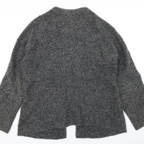Marks & Spencer Womens Grey  Knit Cardigan Jumper Size 14