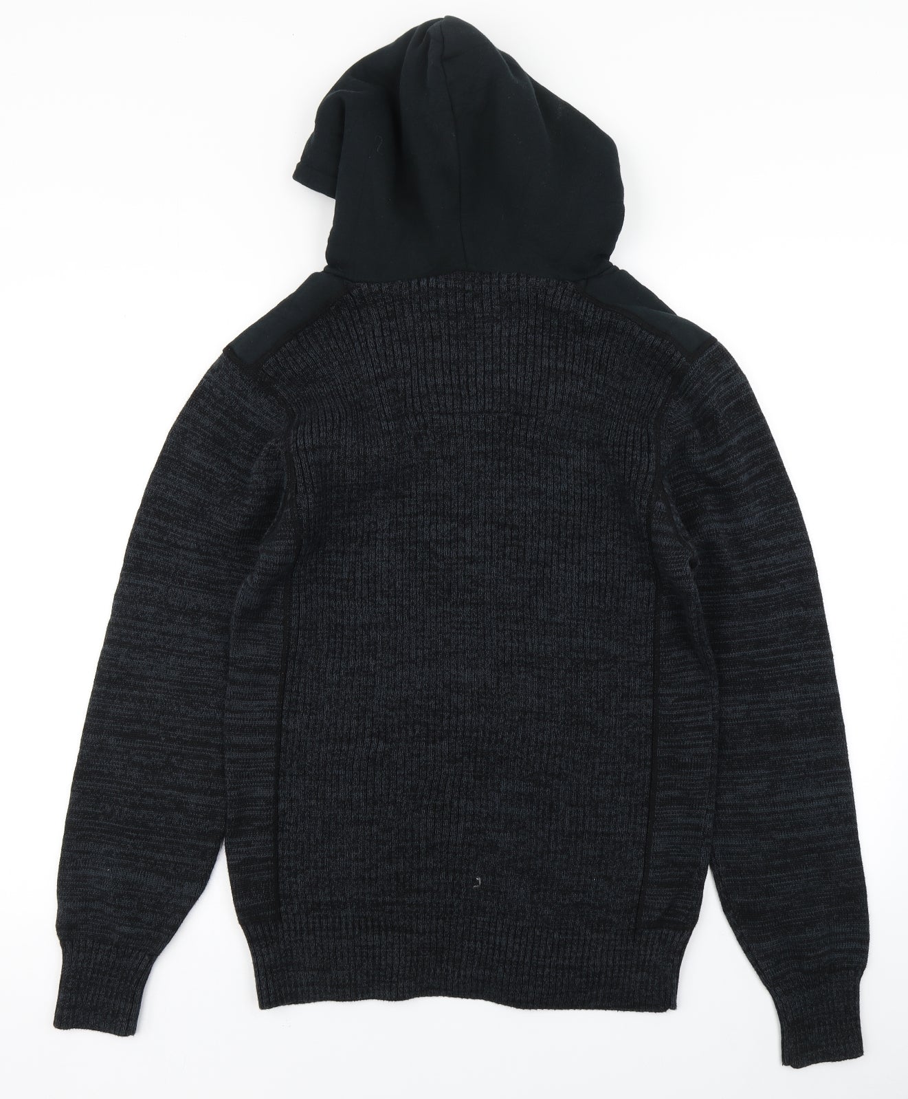 Nect Mens Blue  Knit Pullover Hoodie Size L