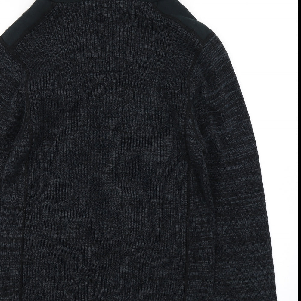 Nect Mens Blue  Knit Pullover Hoodie Size L