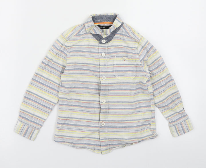 Autograph Boys Yellow Striped  Basic Button-Up Size 3-4 Years