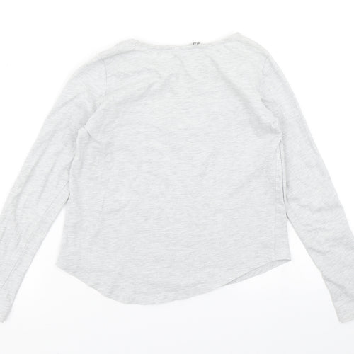 H&M Girls Grey   Basic T-Shirt Size 11-12 Years