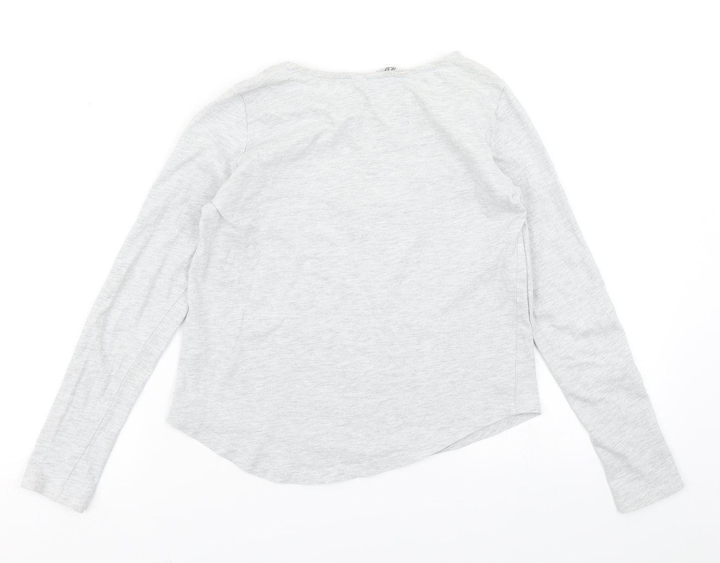 H&M Girls Grey   Basic T-Shirt Size 11-12 Years