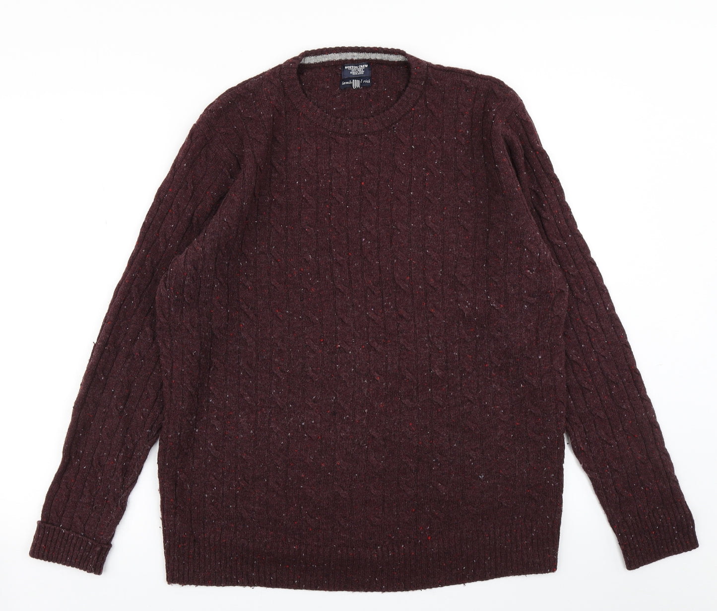 George Mens Purple  Knit Pullover Jumper Size M