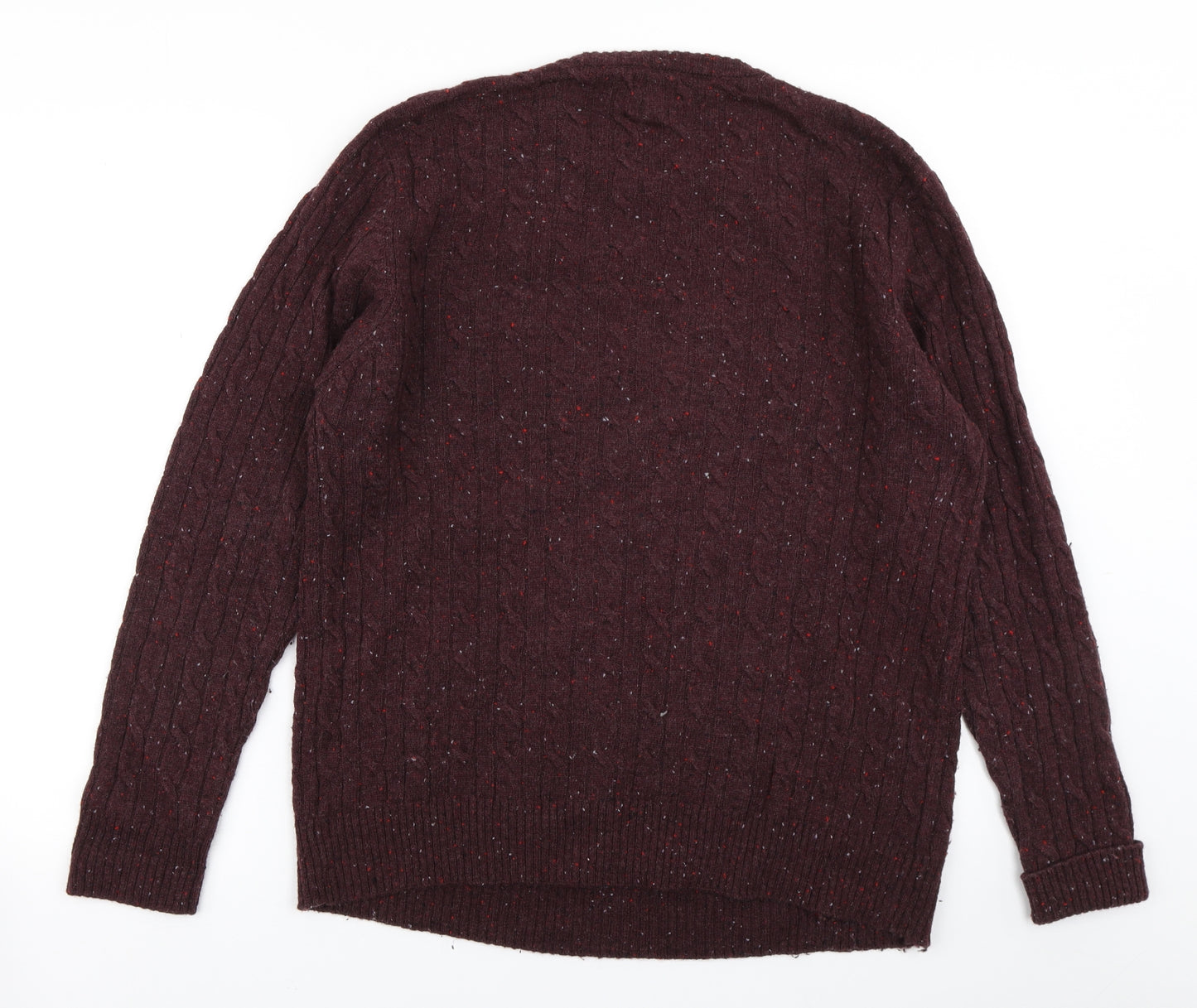 George Mens Purple  Knit Pullover Jumper Size M