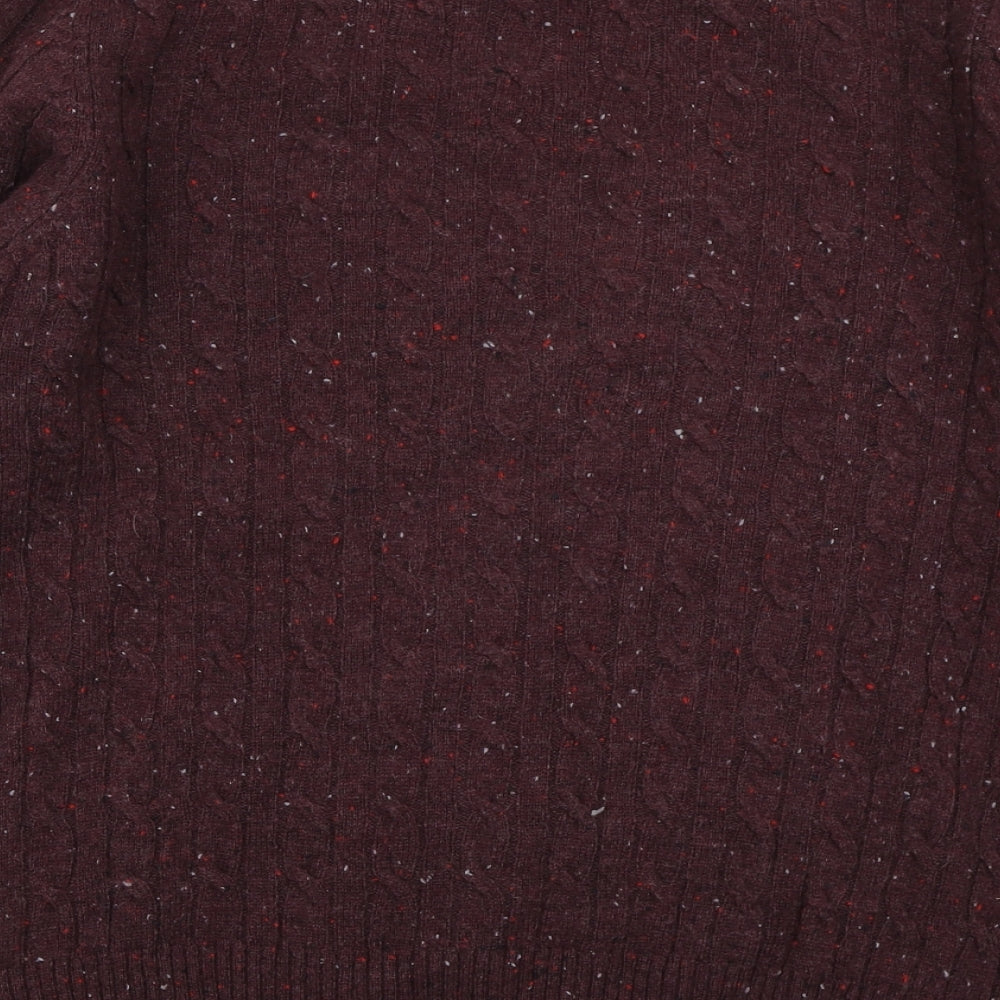 George Mens Purple  Knit Pullover Jumper Size M
