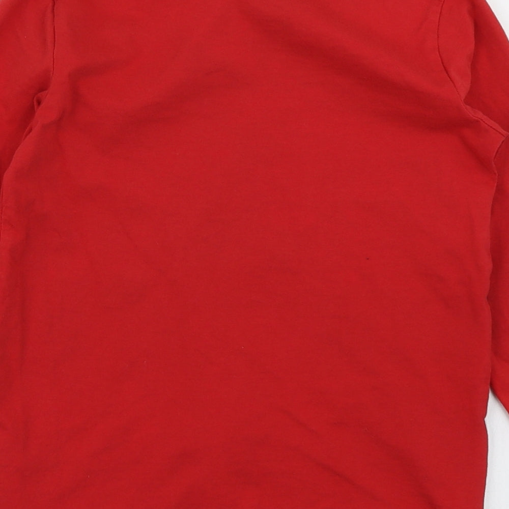 TU Boys Red   Basic T-Shirt Size 8 Years  - Christmas jumper