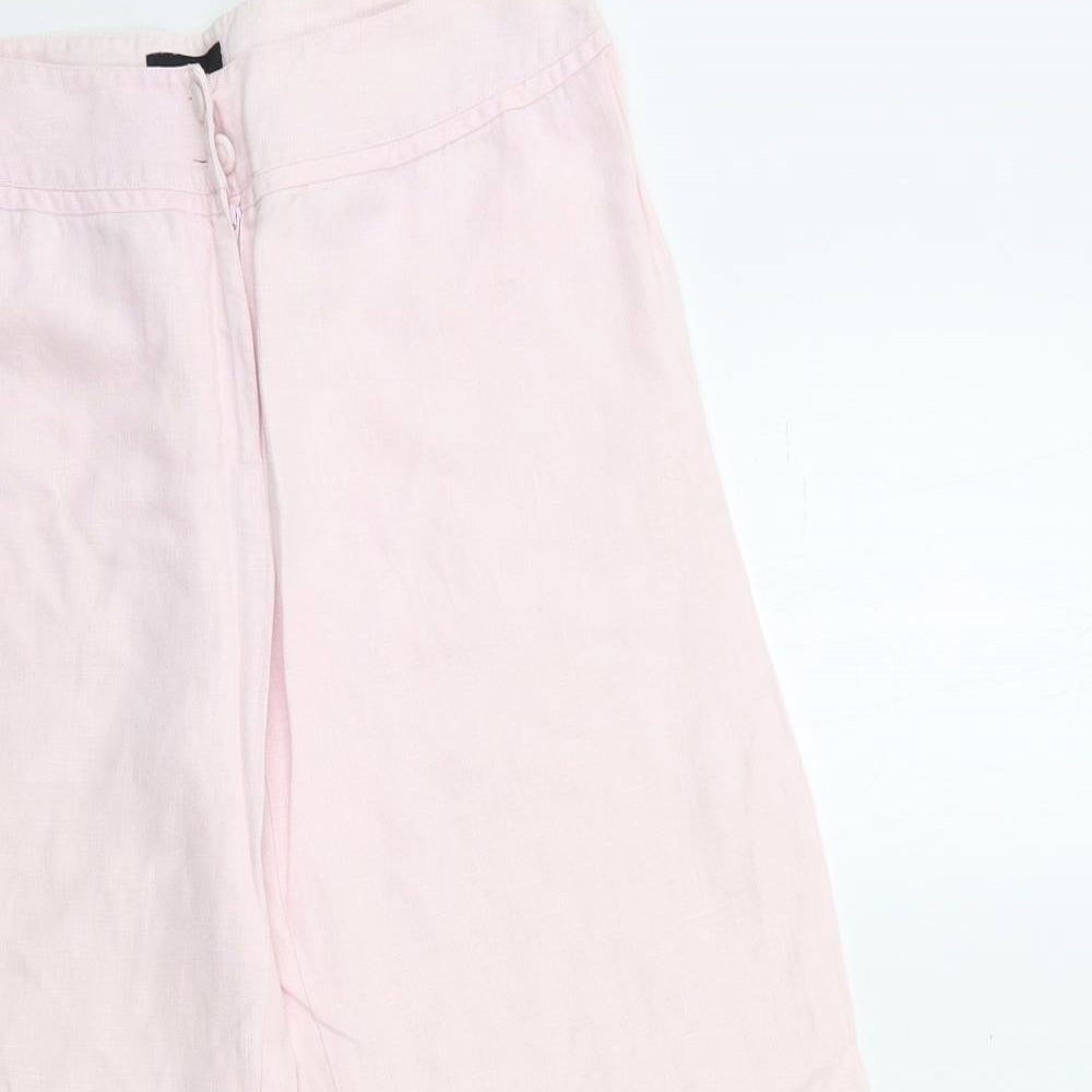 Per Una Womens Pink   Trousers  Size 12 L28 in