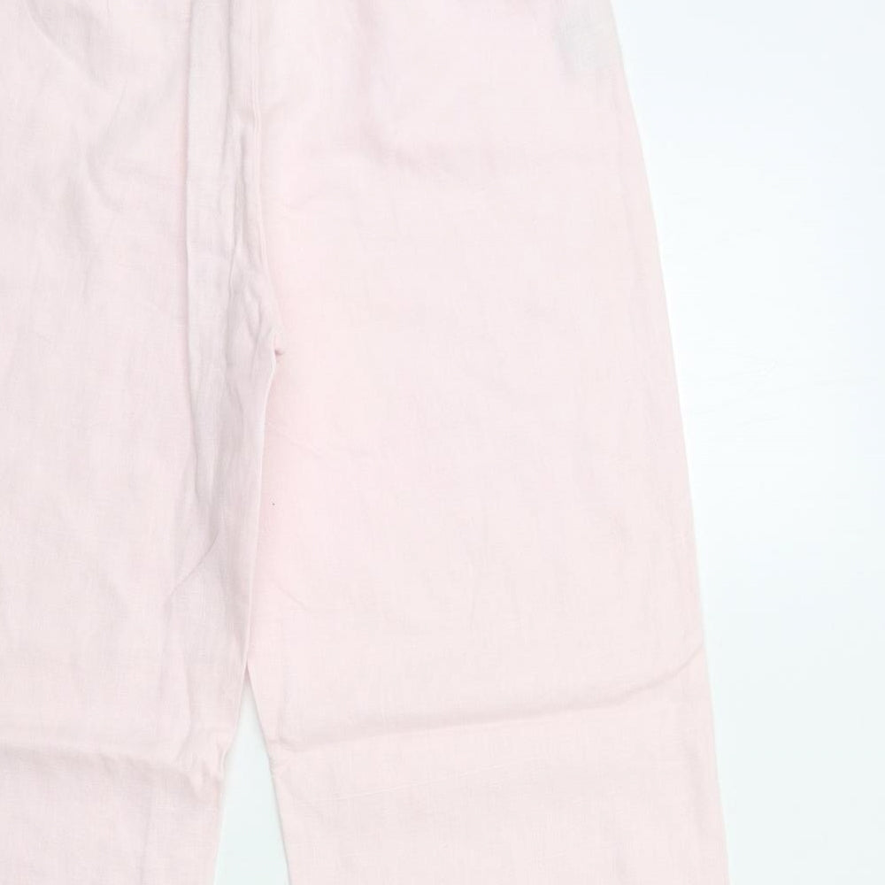 Per Una Womens Pink   Trousers  Size 12 L28 in