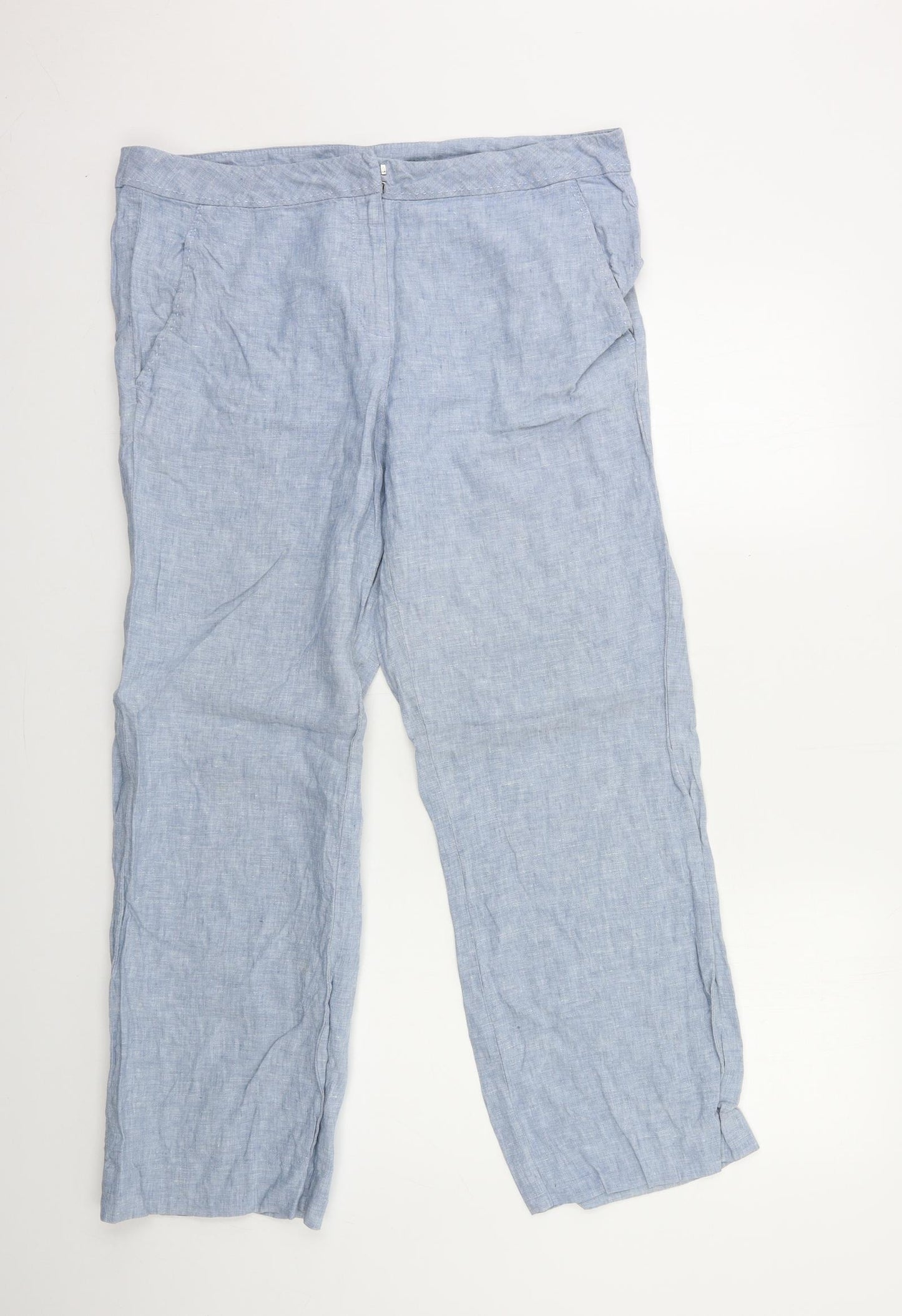 TU Womens Blue   Trousers  Size 16 L31 in