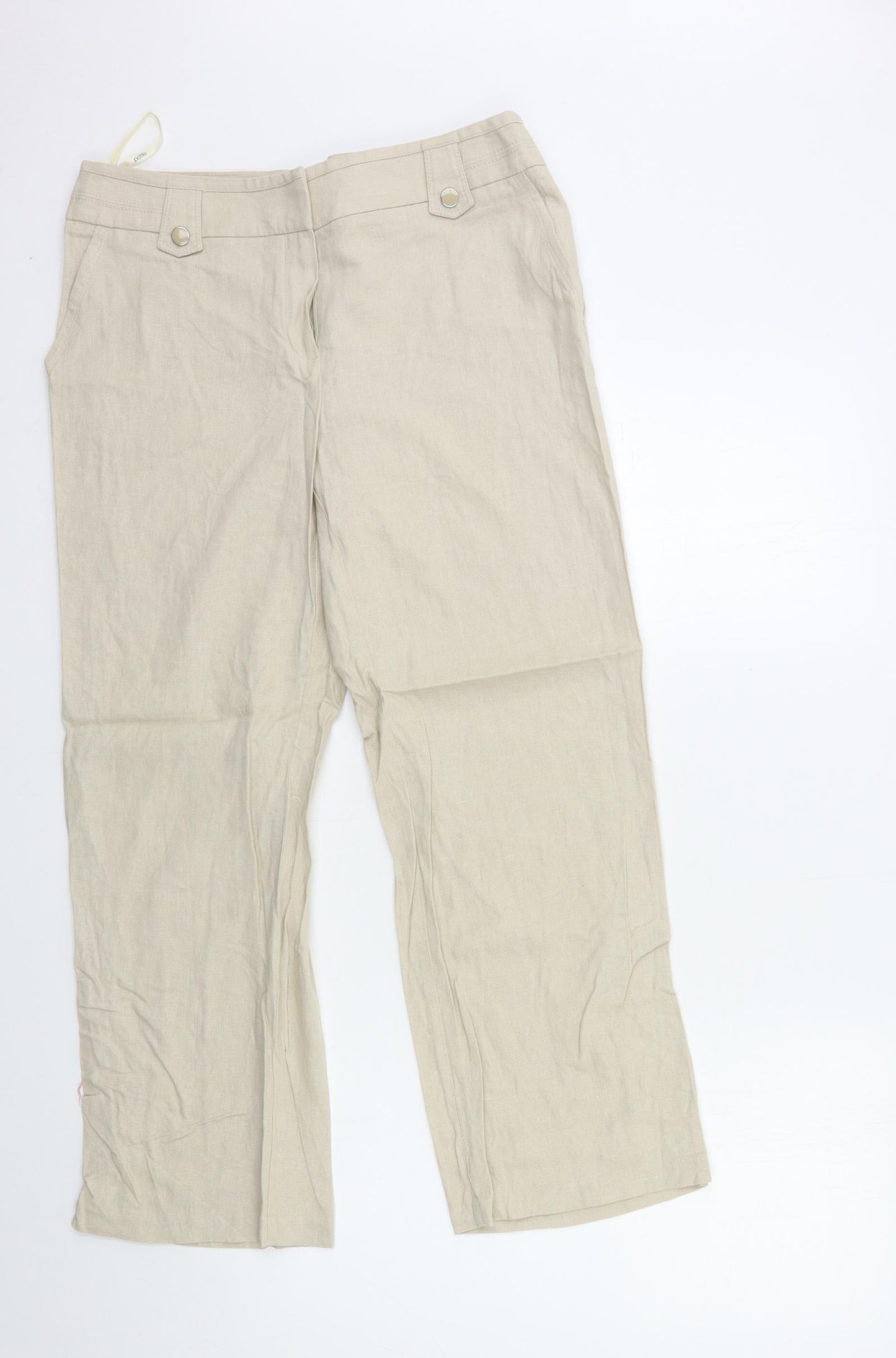 BHS Womens Beige   Trousers  Size 18 L27 in